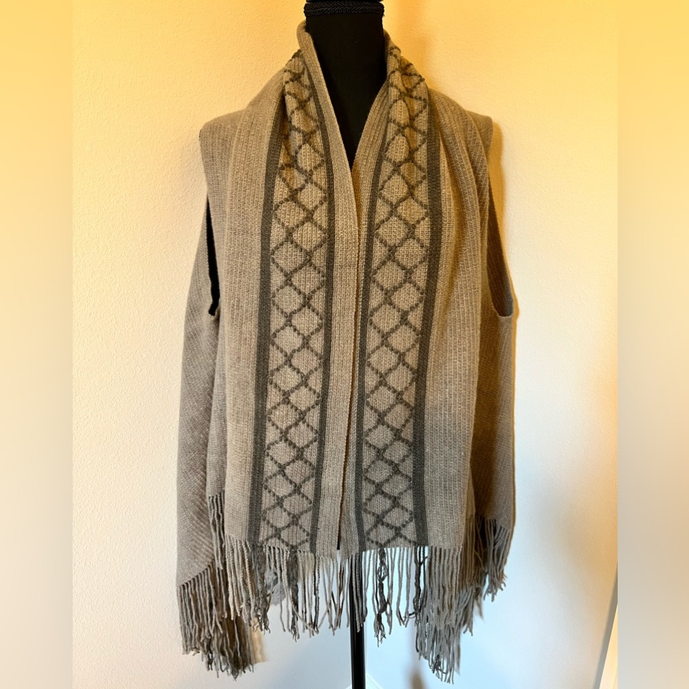 100% Acrylic Shawl Wrap - New